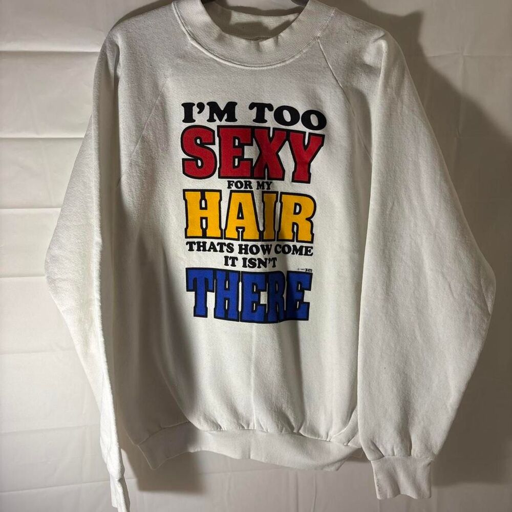 Hanes Men's White Sweatshirt